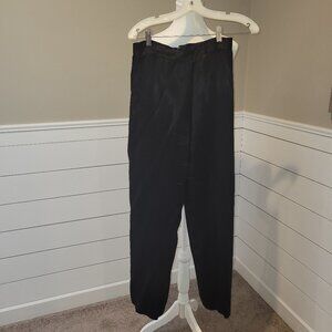Vintage Black Satin Pants Size 8